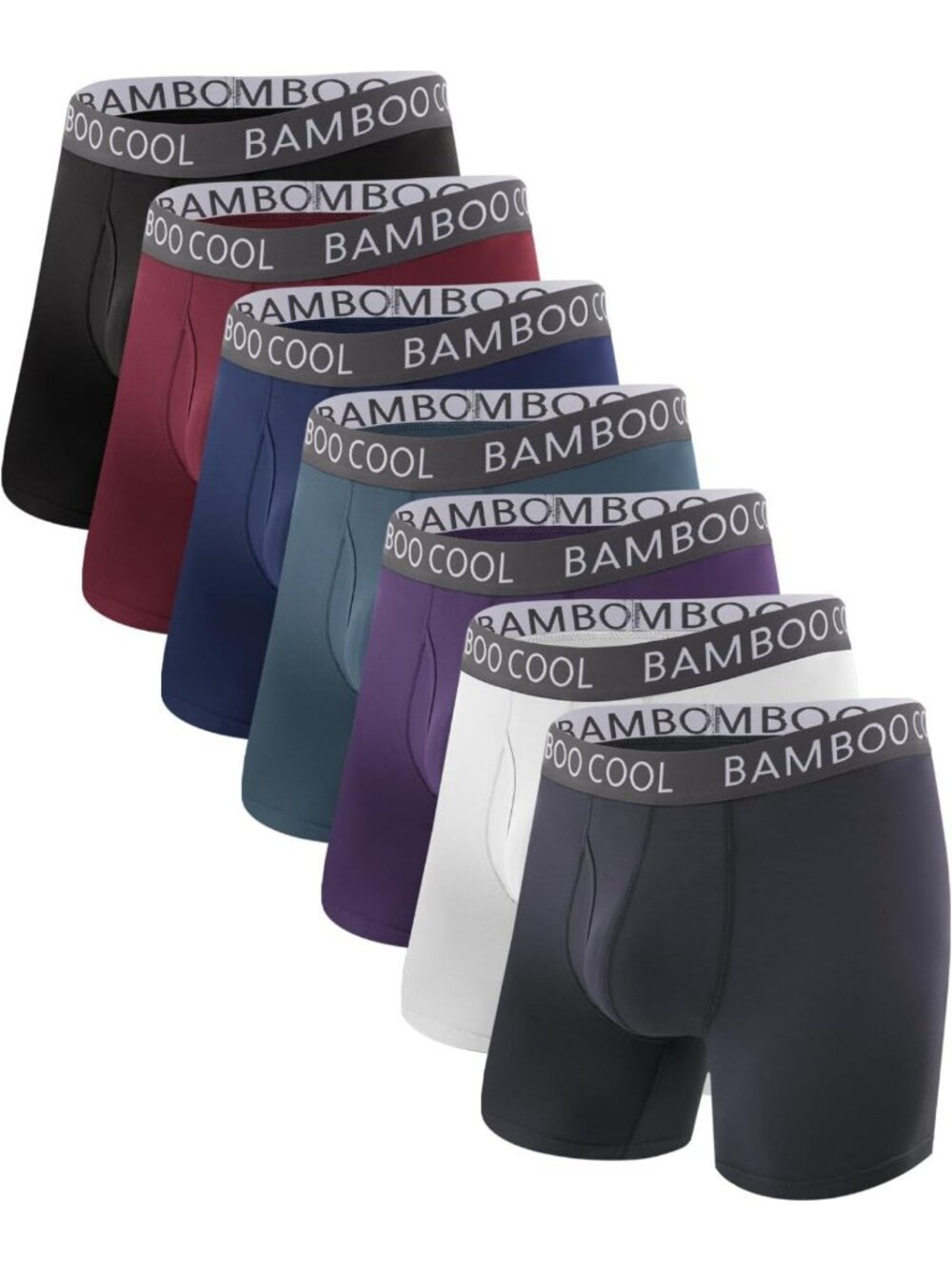Ultra Soft Bamboo Cooling Boxer Briefs for Men - Breathable & Comfortable Pack